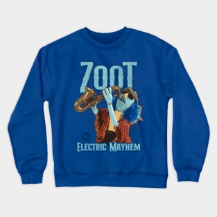 blue-haired saxophone electric mayhem Crewneck Sweatshirt